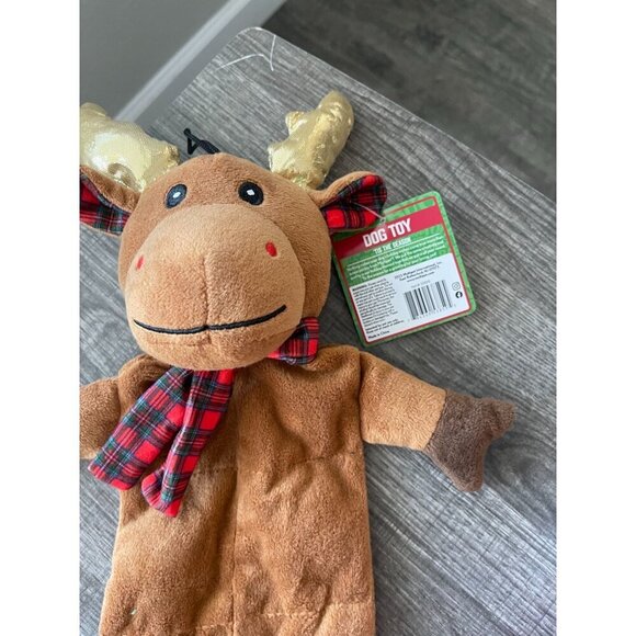 Multipet Christmas Dog Toys Santa & Reindeer w/ Squeaker Stocking Stuffers - Picture 6 of 10